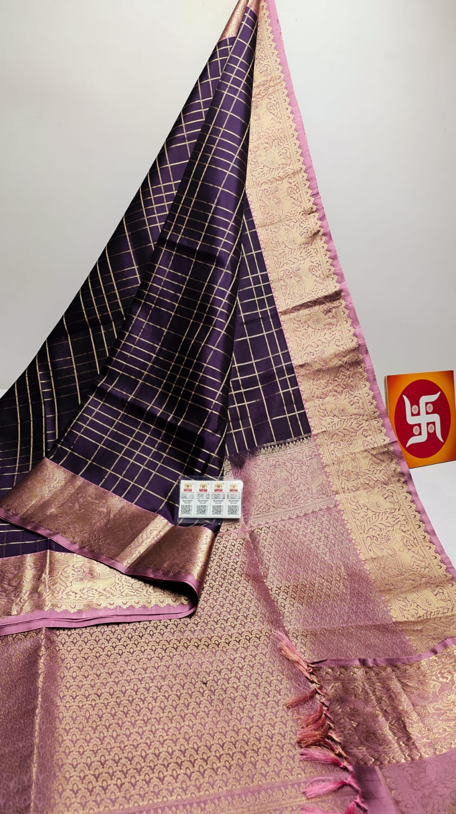 Sirumugai Pure Handloom Kanchi Soft Silk Sarees-vairusi checks-Mutiple colour