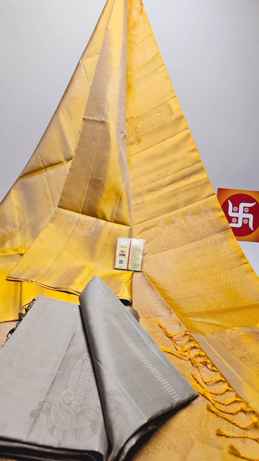 Sirumugai Pure Handloom Kanchi Soft Silk Sarees-self blouse-all over motives-Multiple colour