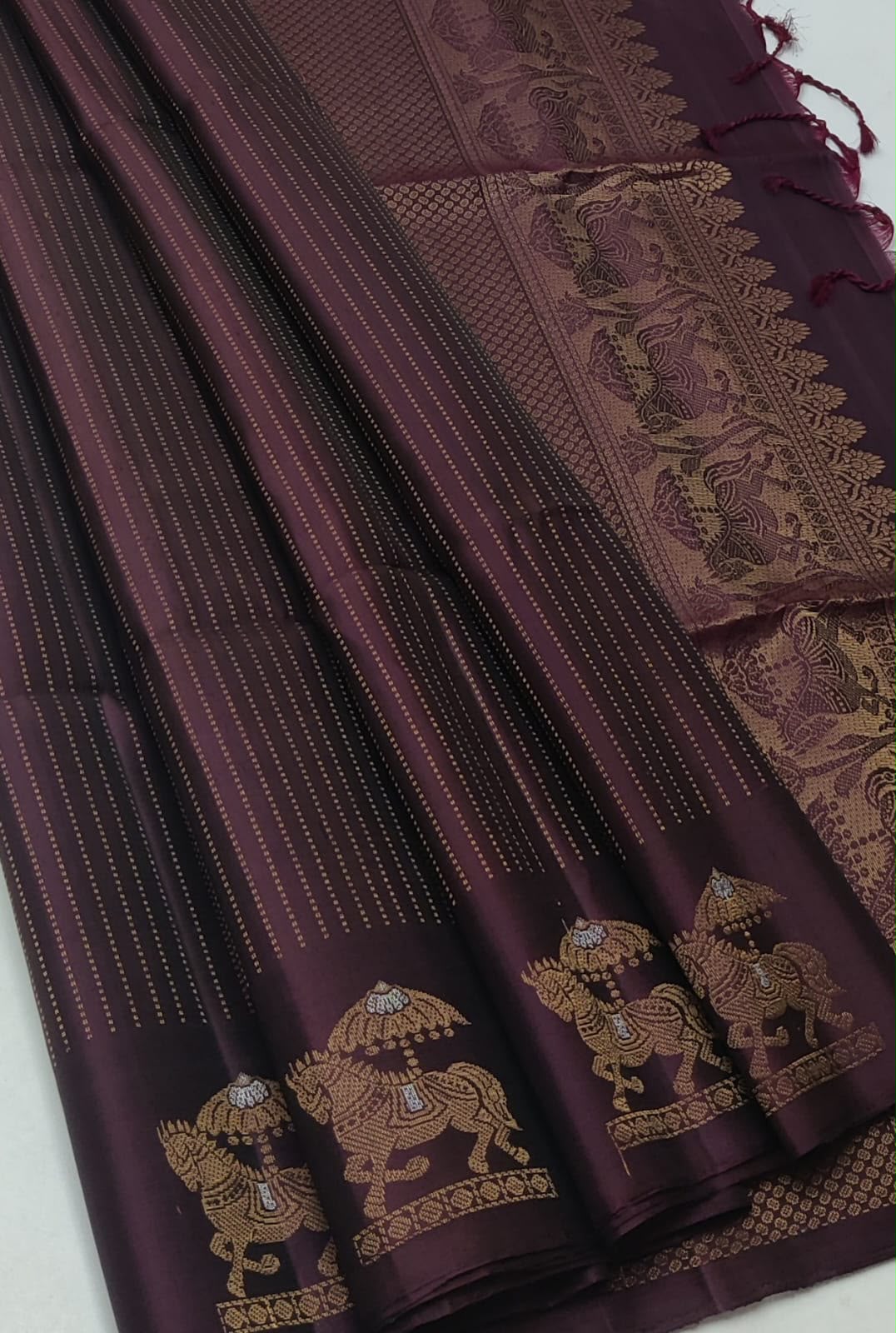 Sirumugai Pure Handloom Kanchi Soft Silk Sarees-Double side hand korai- Mutiple collection