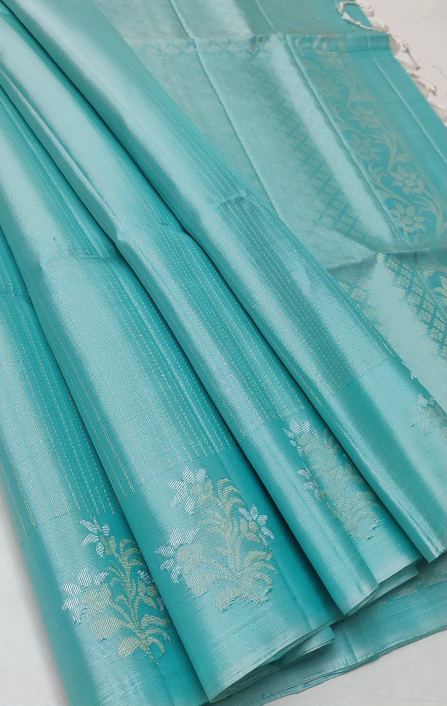 Sirumugai Pure Handloom Kanchi Soft Silk Sarees-Double side hand korai- Mutiple collection