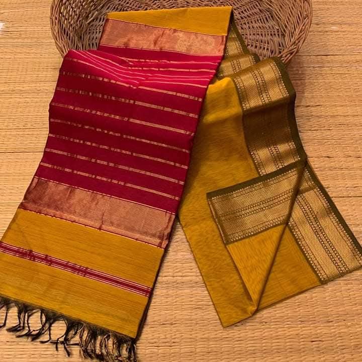 Sirumugai Pure Handloom Kanchi Soft Silk Sarees, Maheswari - Mutiple collections