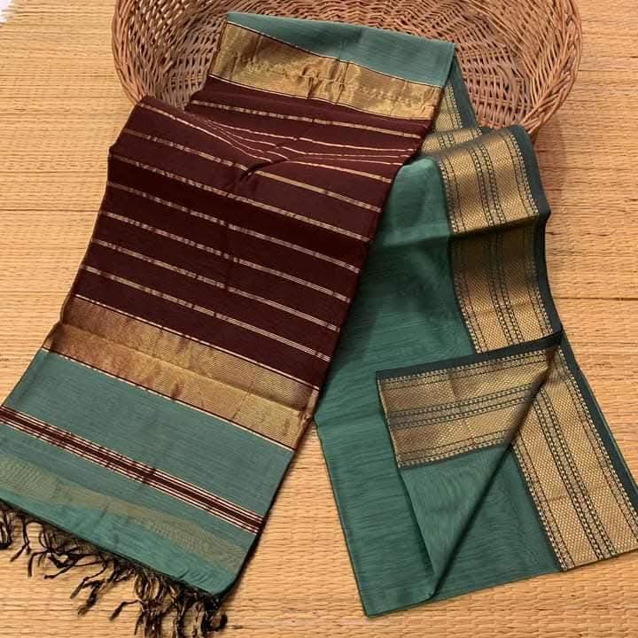 Sirumugai Pure Handloom Kanchi Soft Silk Sarees, Maheswari - Mutiple collections