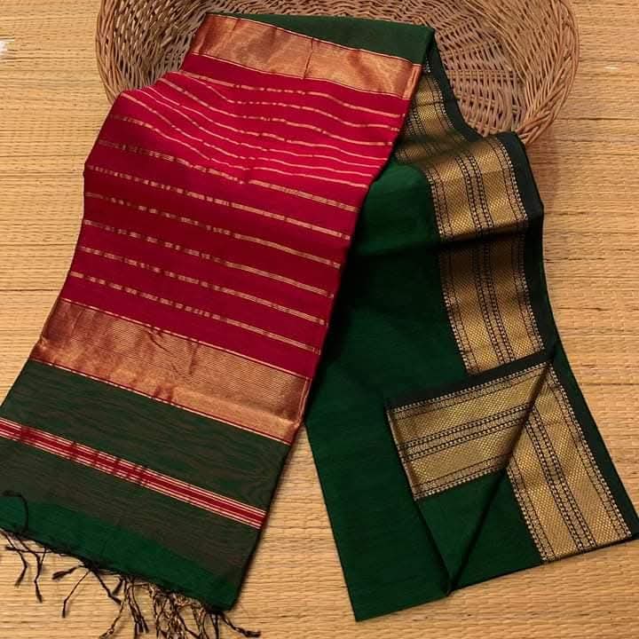 Sirumugai Pure Handloom Kanchi Soft Silk Sarees, Maheswari - Mutiple collections