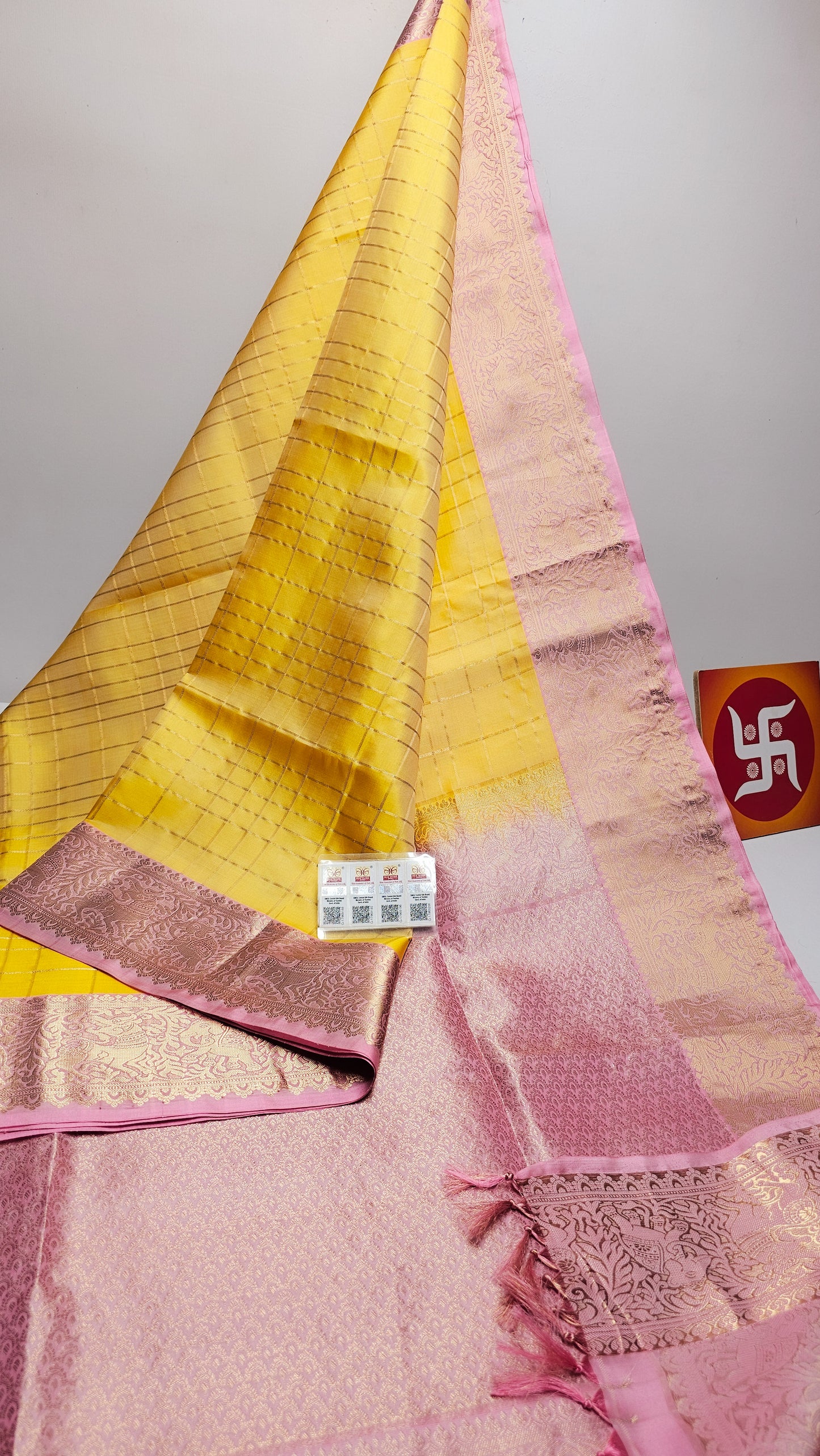 Sirumugai Pure Handloom Kanchi Soft Silk Sarees-vairusi checks-Mutiple colour