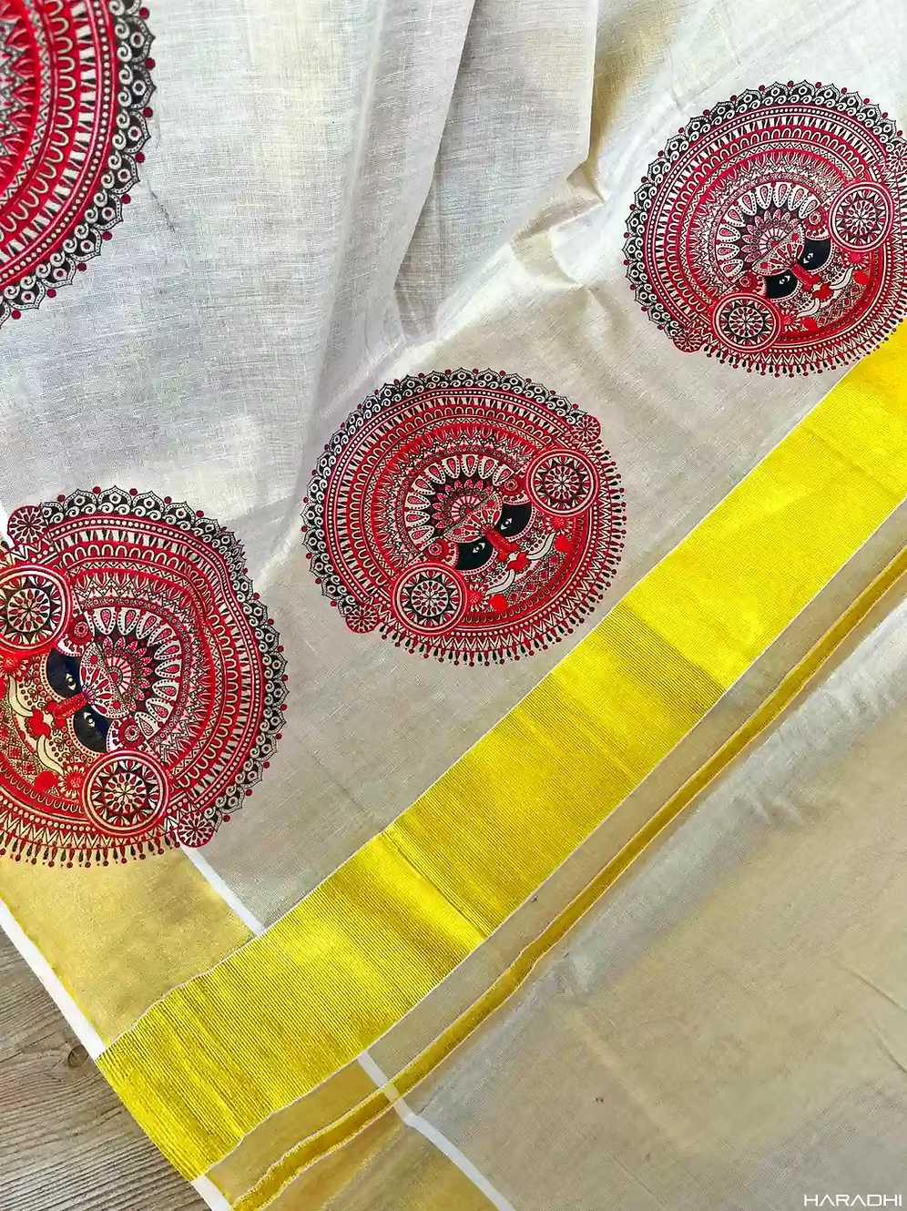 Theyyam Designer Tissue Kerala Saree