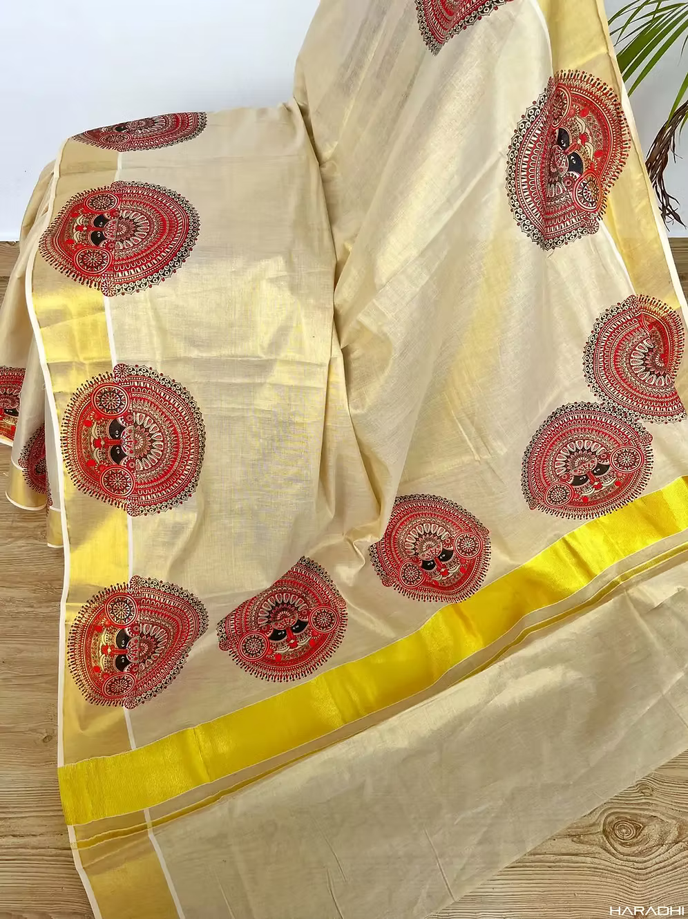Theyyam Designer Tissue Kerala Saree