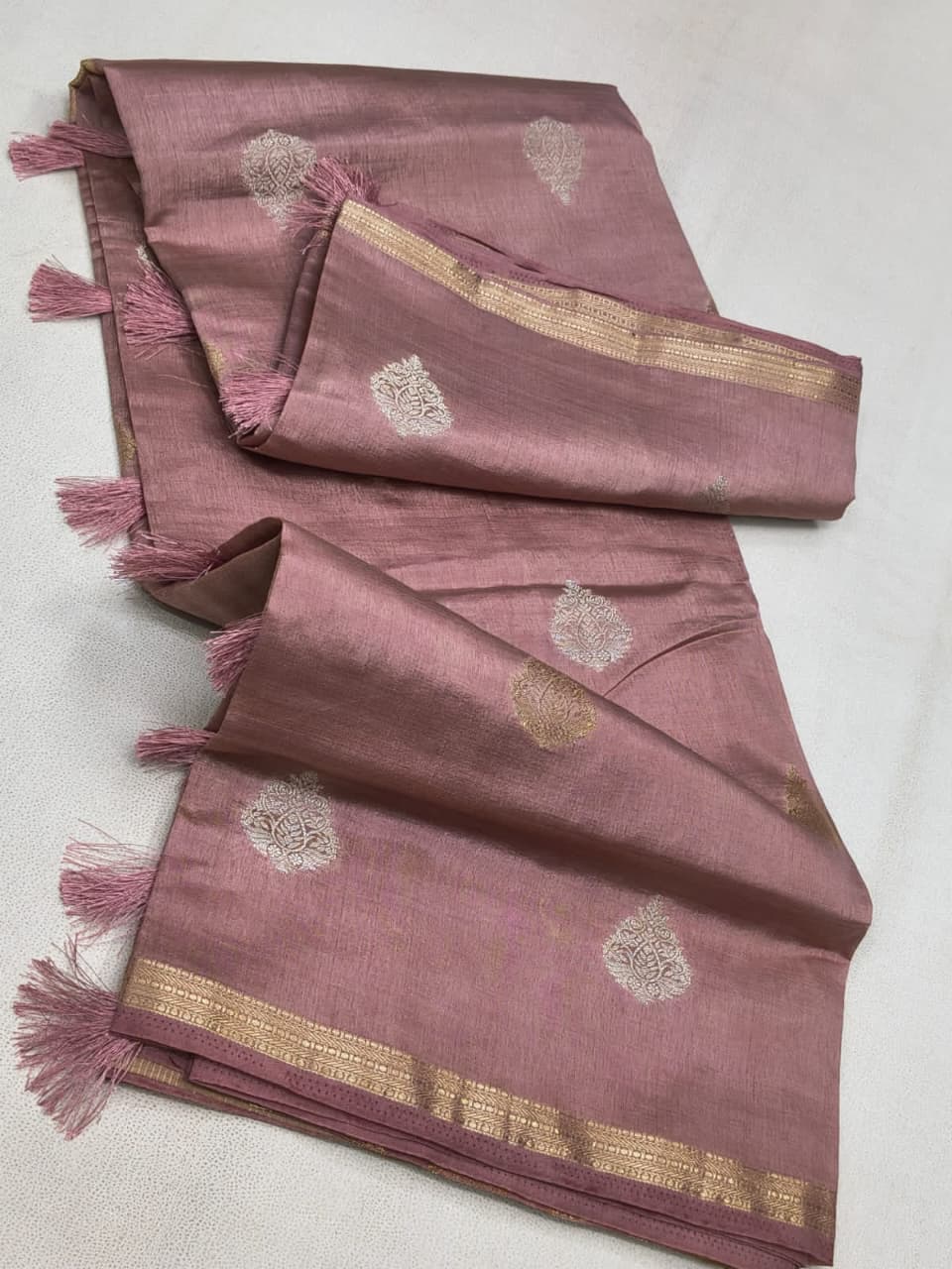 Sirumugai Pure Handloom Kanchi Soft Silk Sarees- Fancy Tassar - with blouse