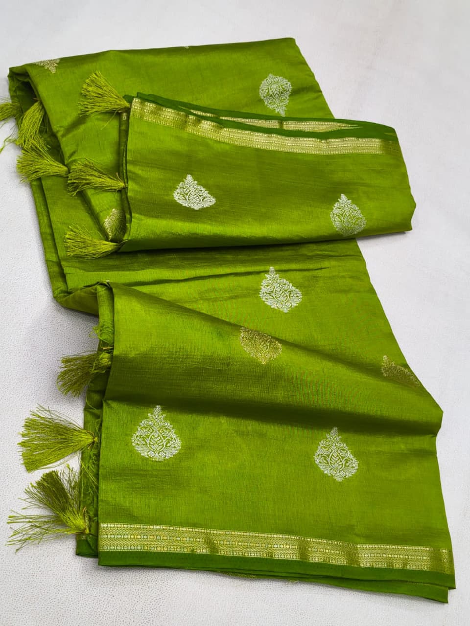 Sirumugai Pure Handloom Kanchi Soft Silk Sarees- Fancy Tassar - with blouse