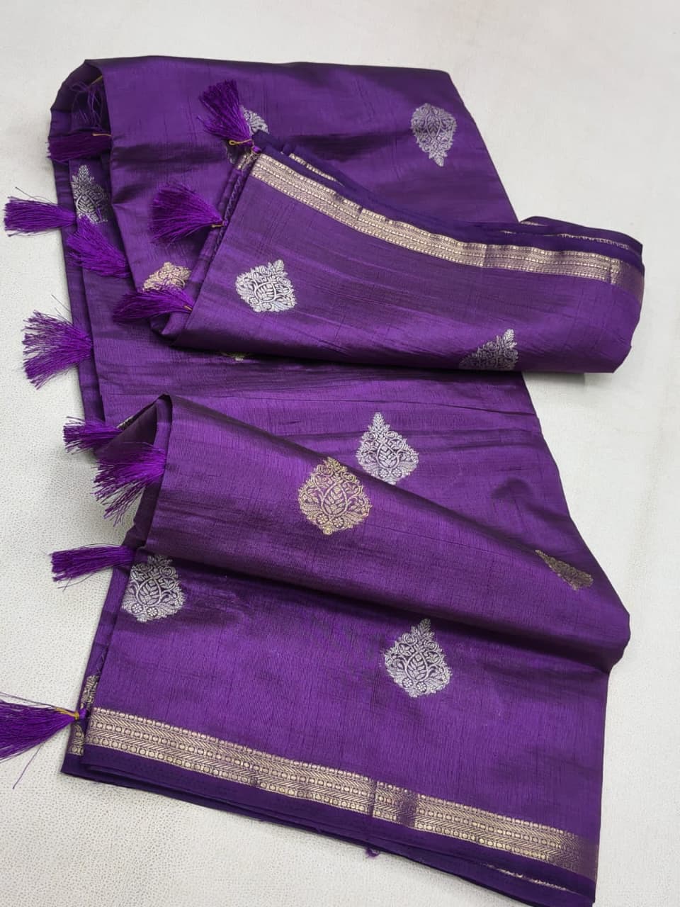 Sirumugai Pure Handloom Kanchi Soft Silk Sarees- Fancy Tassar - with blouse