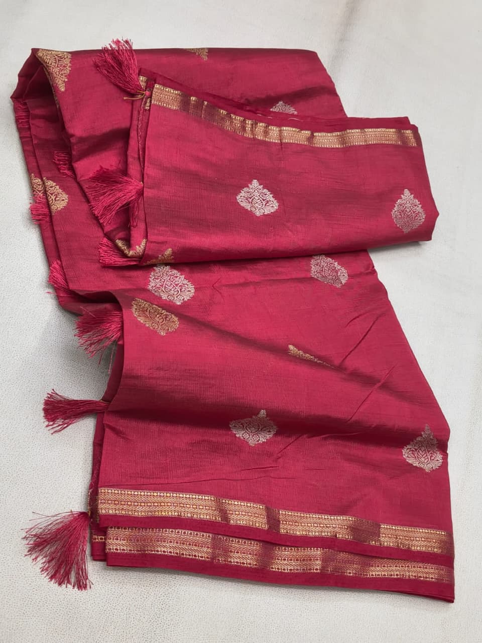 Sirumugai Pure Handloom Kanchi Soft Silk Sarees- Fancy Tassar - with blouse