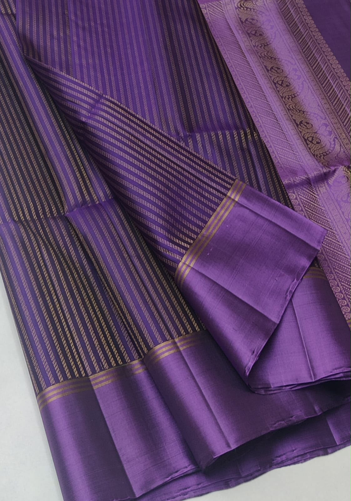 Sirumugai Pure Handloom Kanchi Soft Silk Sarees-Vairusi strip's Weaving with blouse-Multiple collection