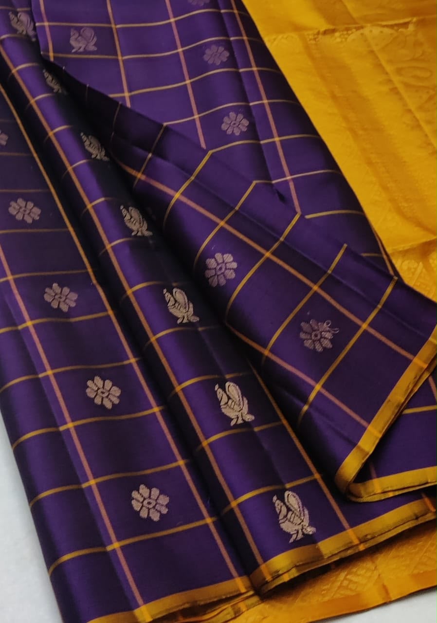 Sirumugai Pure Handloom Kanchi Soft Silk Sarees- with blouse