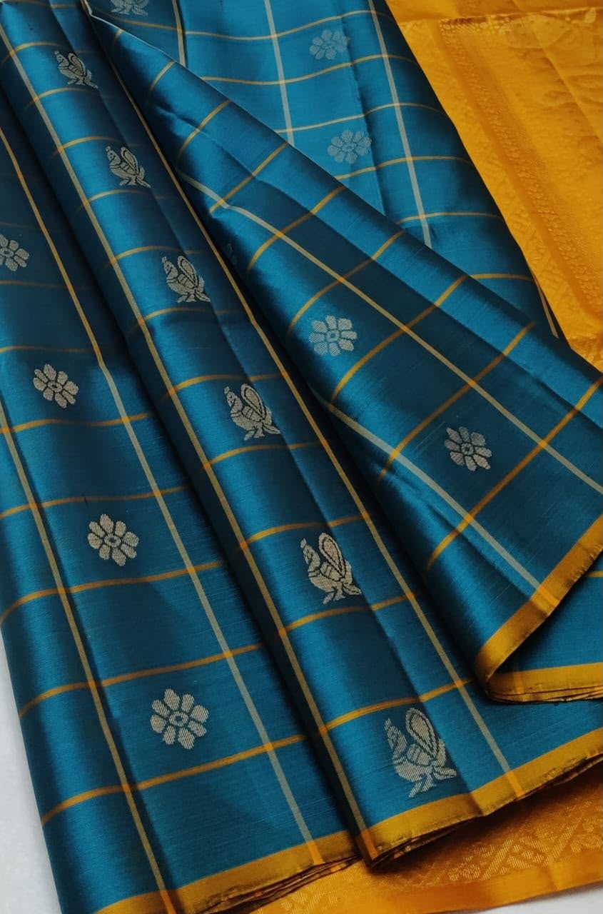 Sirumugai Pure Handloom Kanchi Soft Silk Sarees- with blouse