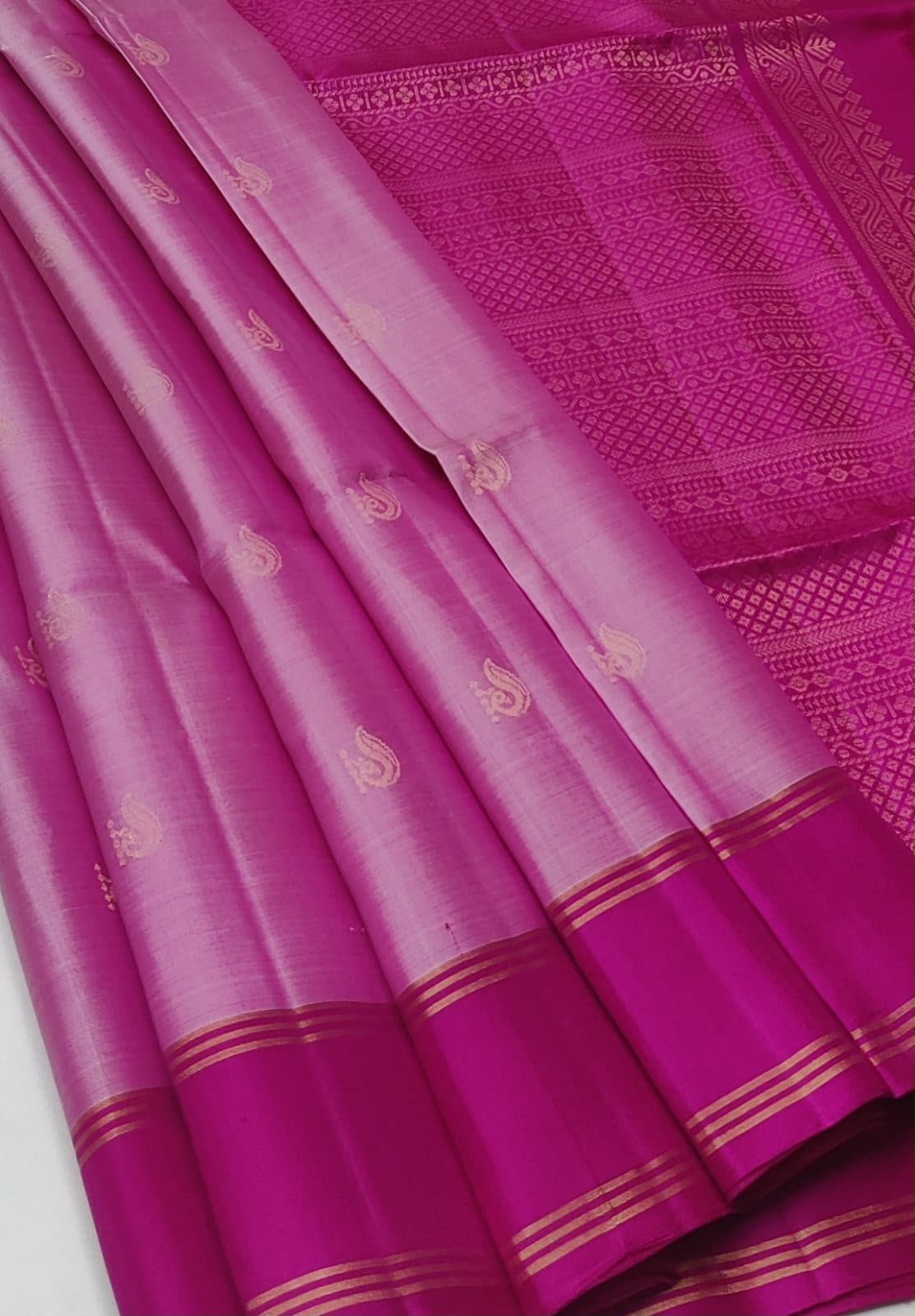 Sirumugai Pure Handloom Kanchi Soft Silk Sarees- with blouse